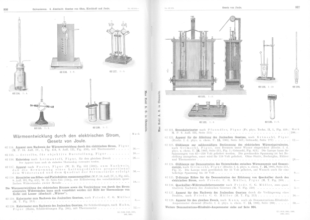 Ein aufgeschlagenes Buch mit Abbildungen von Laborgeräten und Text auf den Seiten, mit verschiedenen Labormitteln darauf.