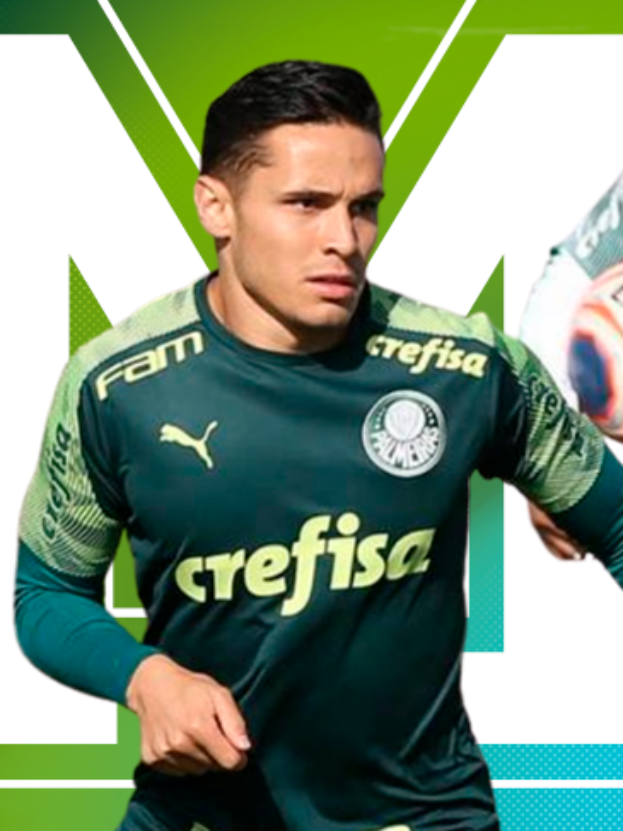 Ein Mann in einem grünen T-Shirt und einem grün-weißen Trikot mit der Nummer 19 rennt mit einem Fußball, sieht konzentriert und entschlossen aus, mit dem Text "Match Attax Champions League 2019/20" unten.